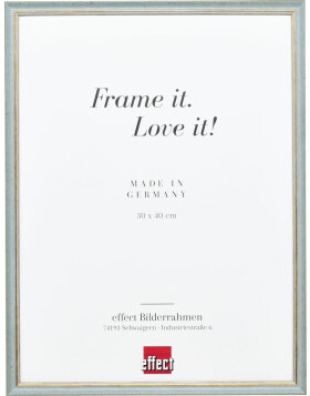 Effect solid wood frame Profile 25 blue 20x30 cm Museum...