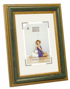 24x30 cm green plastic picture frame GONDA