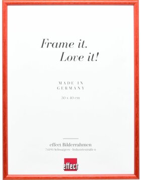 Effect solid wood frame profile 20 red 24x30 cm museum glass