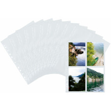 Pochettes Fotophan 10x15cm hauteur blanc 10 pochettes
