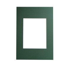 Schrägschnitt-Passepartout - 15x20 cm - grün