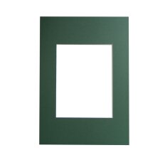 bevel cut mat- 40x50 cm - green