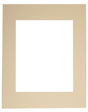 Passepartout biselado - 18x24 cm - crema