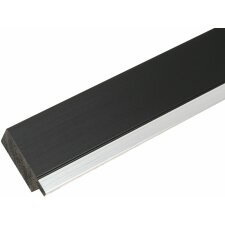 plastic frame S41N black-silver 30x40 cm