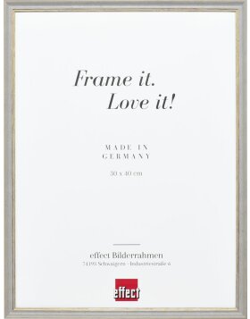 Effect solid wood frame Profile 25 grey 28x35 cm Clear glass