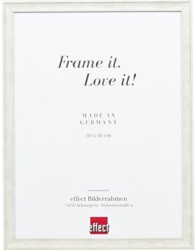 Effect Wooden Frame Profile 2070 Museum Glass 28x35 cm white