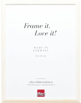 Effect Wooden frame Profile 32 white 29.7x42 cm Museum glass