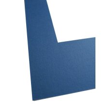 Schr&auml;gschnitt-Passepartout - 30x45 cm - dunkelblau