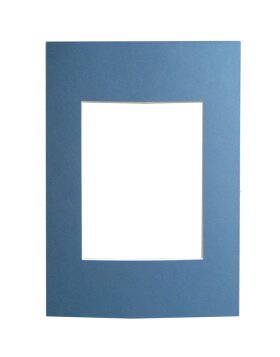 Schrägschnitt-Passepartout - 13x18 cm - hellblau