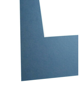 Schrägschnitt-Passepartout - 15x20 cm - hellblau