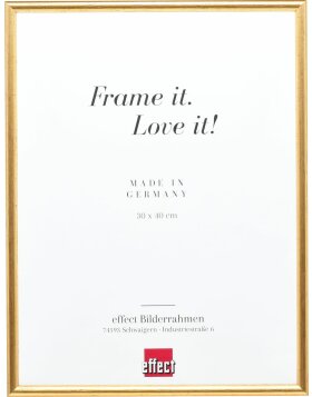 Effect solid wood frame profile 20 gold 30x30 cm museum glass