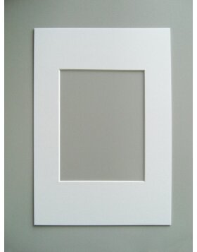 Passepartout fazowane - 30x40 cm - polar white
