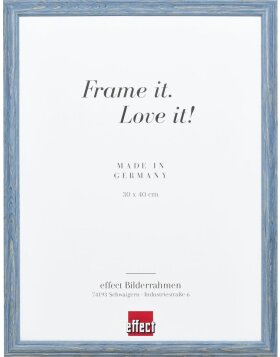 Effect Wooden Frame Profile 32 grey-blue 30x40 cm Museum...