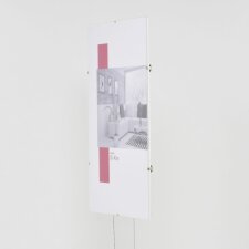 Porte-photos sans cadre 35x100 cm verre antireflet
