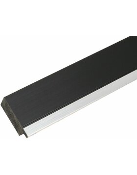 ADUL Kunststoff Bilderrahmen 40x50 schwarz-silber