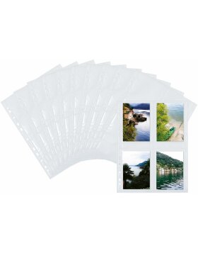 herma Pochettes transparentes Fotophan 9x13cm hauteur blanc 10 pochettes