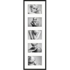 Plastic photo frames Galeria for 5 x 10x15 cm - black