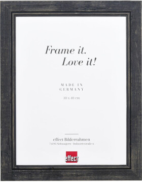 Effect Solid Wood Picture Frame 2240 black 40x50 cm...