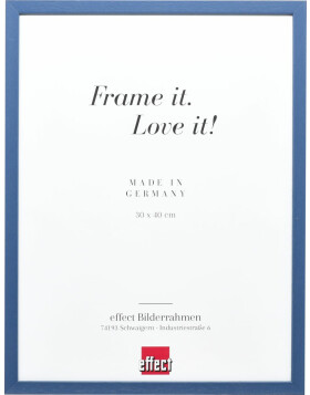 Effect Wooden Frame Profile 35 blue 40x60 cm Museum Glass