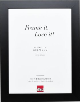 Effect solid wood frame Profile 30 black 40x60 cm Museum glass