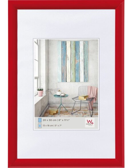 TRENDSTYLE 13x18 cm - brillant red picture frame
