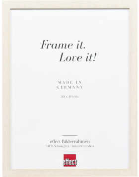 Effect Wooden Frame Profile 33 white 50x60 cm Museum Glass