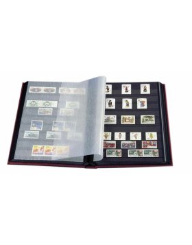album de timbres bleu DIN A4 BASIC à pochettes