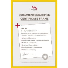 Walther Kunststof lijst new lifestyle 21x29,7 cm geel din a4