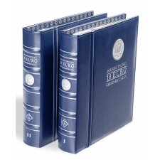 Álbum portamonedas VISTA volumen 1 y 2 para monedas conmemorativas alemanas de 10 euros en azul