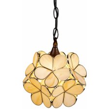 Lampa wisząca Tiffany kremowa Ø 25x91 cm E14-max 1x40W 5LL-6092
