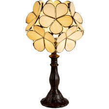 Lámpara de mesa Tiffany crema 21x21x38 cm E14-máx 1x25W 5LL-6095