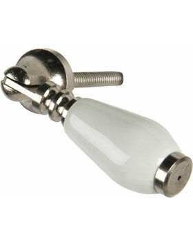 Doorknob white 2x6 cm 64765