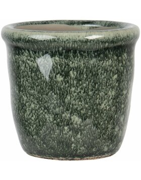 Pot de fleurs vert &Oslash; 7x7 cm 6CE1259XS