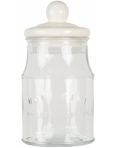Storage jar transparent &Oslash; 15x29 cm 6GL2924