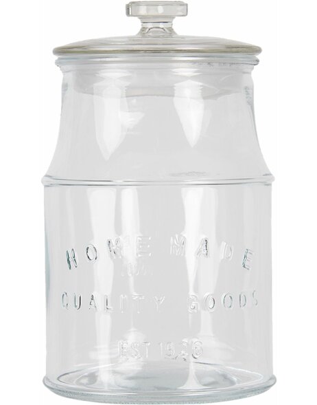 Storage jar transparent &Oslash; 15x28 cm 6GL2925L