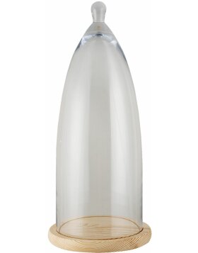 Campana de cristal transparente &Oslash; 24x56 cm 6GL3005
