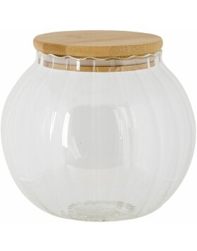Storage jar with lid transparent &Oslash; 13x14 cm 6GL3375L