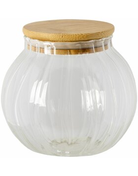 Storage jar with lid transparent &Oslash; 11x12 cm 6GL3375M