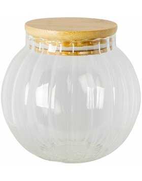Storage jar with lid transparent &Oslash; 9x8 cm 6GL3375S