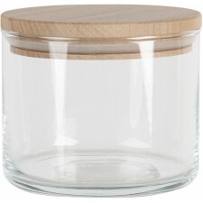 Storage jar with lid transparent Ø 10x8 cm - 535 ml 6GL3425