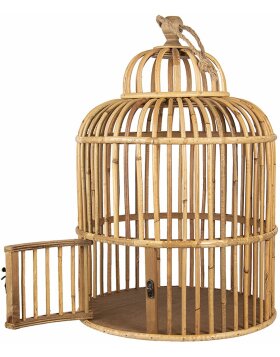 Cage à oiseaux brune Ø 32x48 cm 6H1989