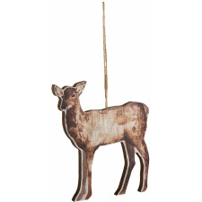 Hanger Decoration Reindeer brown 12x1x10 cm 6H2039