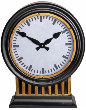 Horloge de table noire 37x13x45 cm 6KL0720