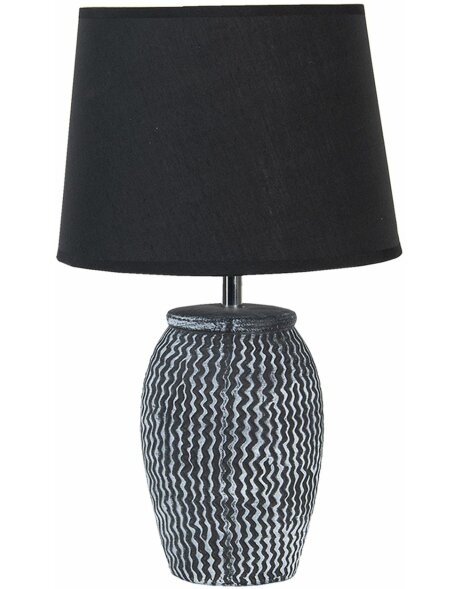 Tafellamp zwart &Oslash; 25x41 cm E27-max 1x60W 6LMC0042