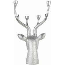 Candlestick reindeer silver 29x20x49 cm 6PR3440ZI