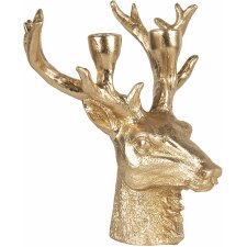 Candlestick reindeer gold 22x21x24 cm 6PR3441GO