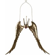 Hanger wings with crown gold 51x4x62 cm 6Y4597