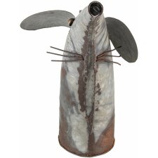 Decoration watering can mouse gray 40x15x30 cm 6Y4601