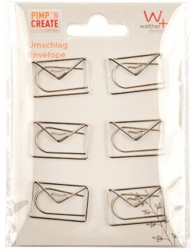 Walther Metal Decorative Clips PIMP AND CREATE Envelope 6...