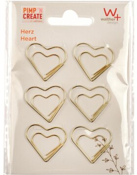 Walther Metal Decorative Clips PIMP AND CREATE Heart 6...